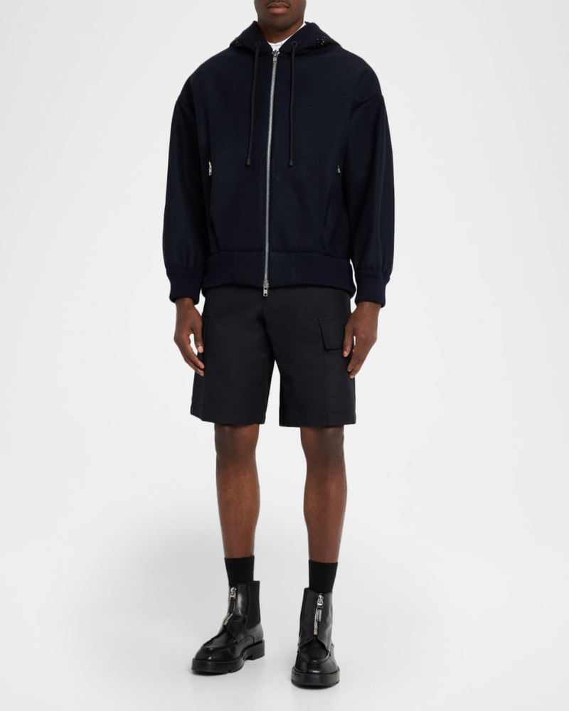 Simone Rocha Men's Oversized Embellished-Hooded Full-Zip Jacket outlook
