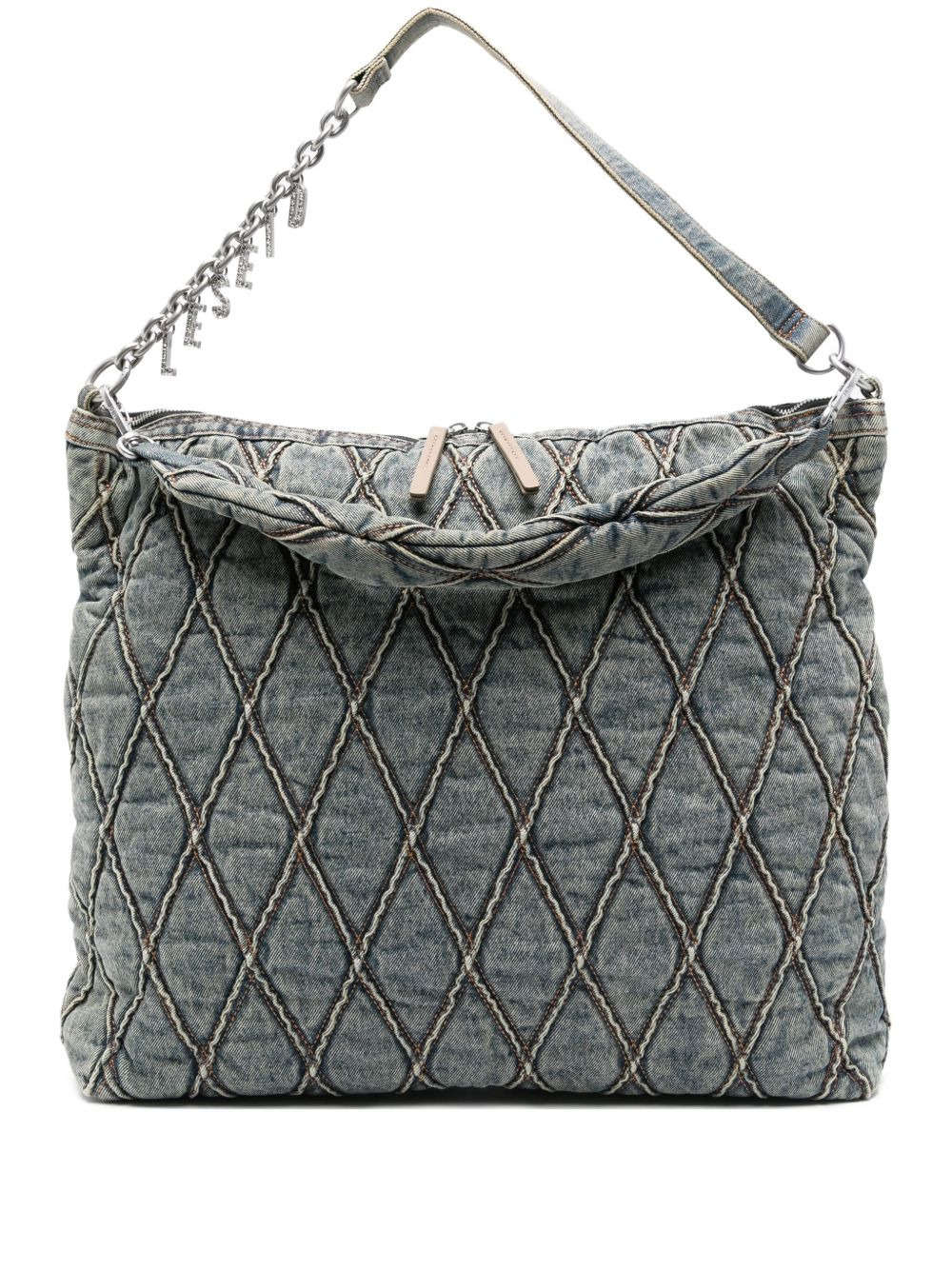Diesel Women Charm Denim Shoulder Bag - 1