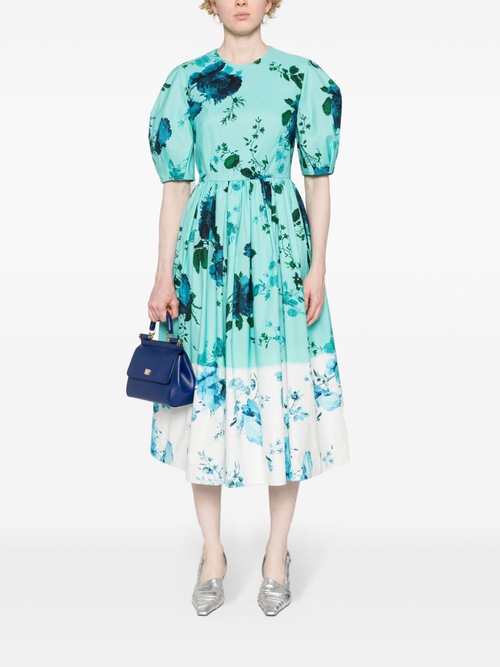 floral-print midi dress - 2