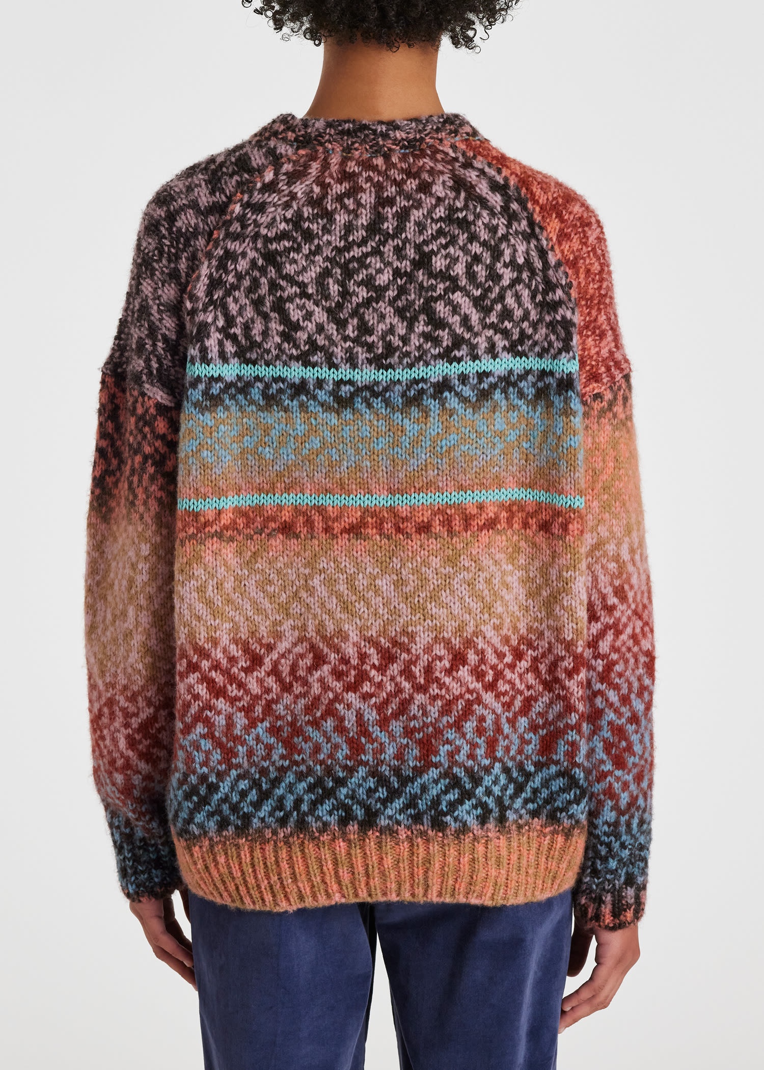 Ombre Stripe Knitted Sweater - 4