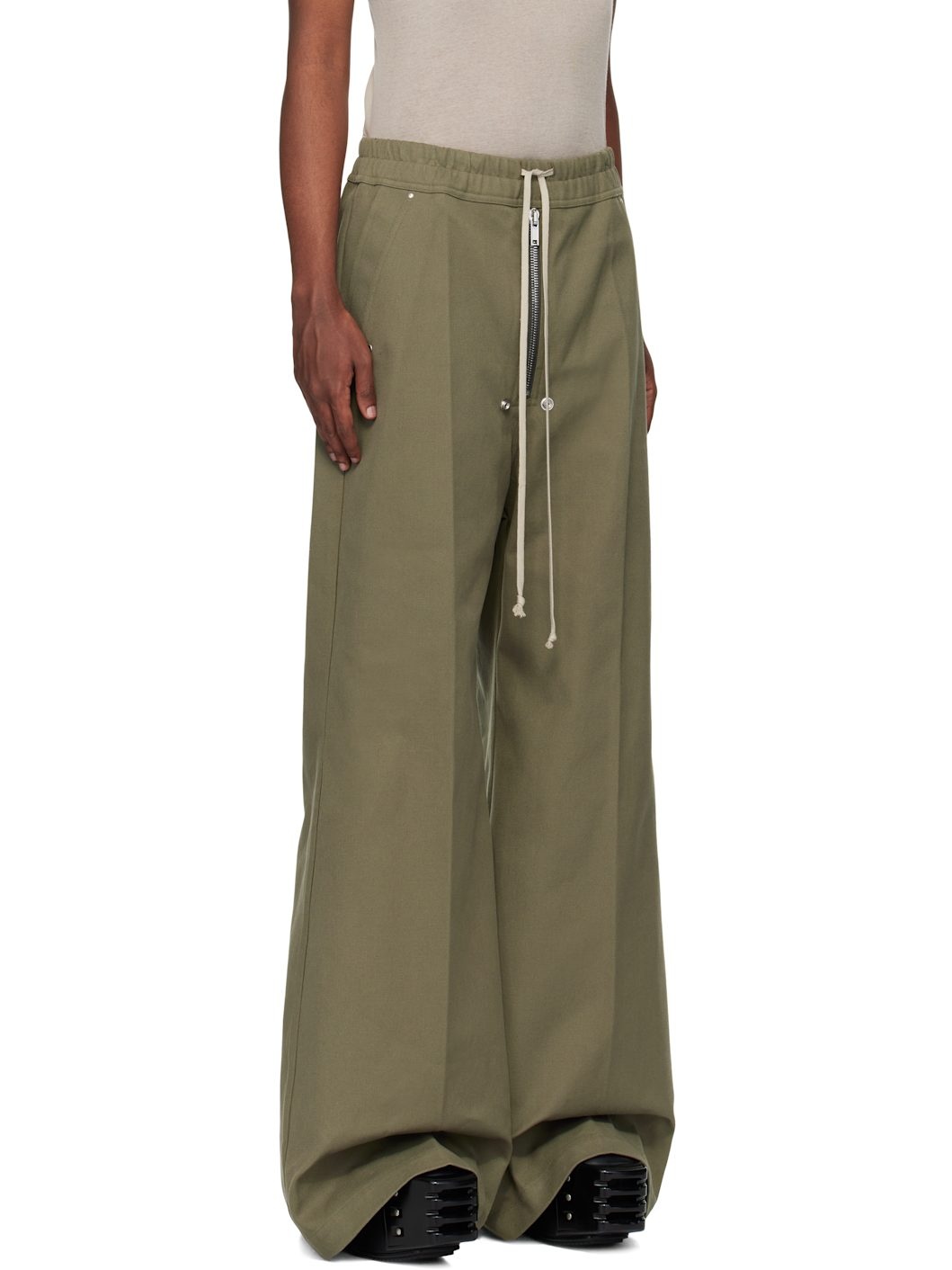 Khaki Wide Bela Trousers - 2