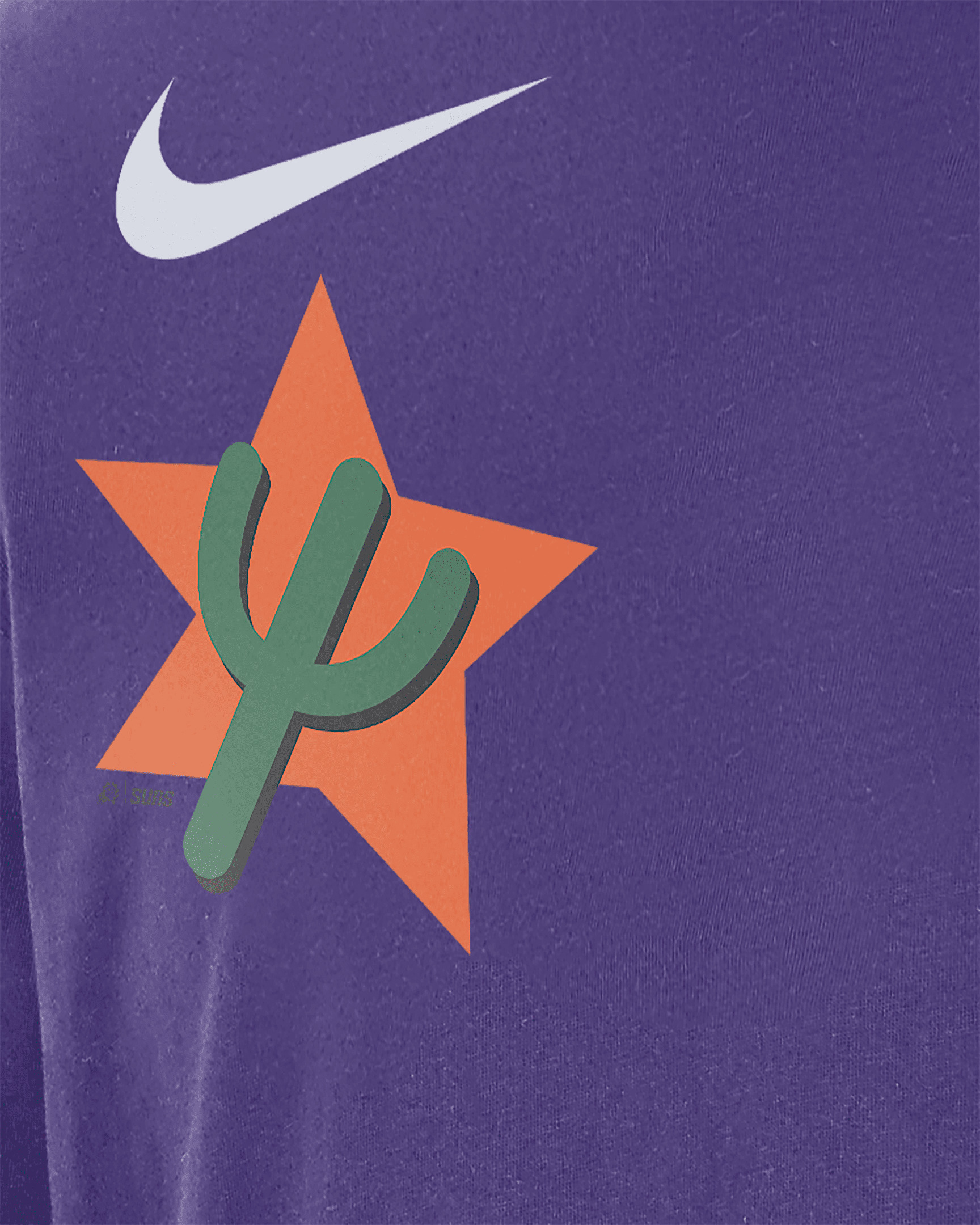 Phoenix Suns Courtside City Edition Men's Nike NBA Max90 Long-Sleeve T-Shirt - 3