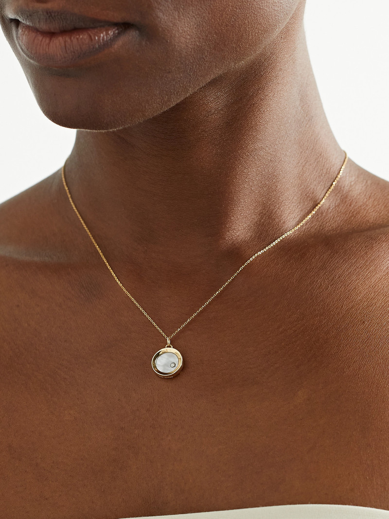 MATEO 14-karat Gold, Pearl And Diamond Necklace outlook