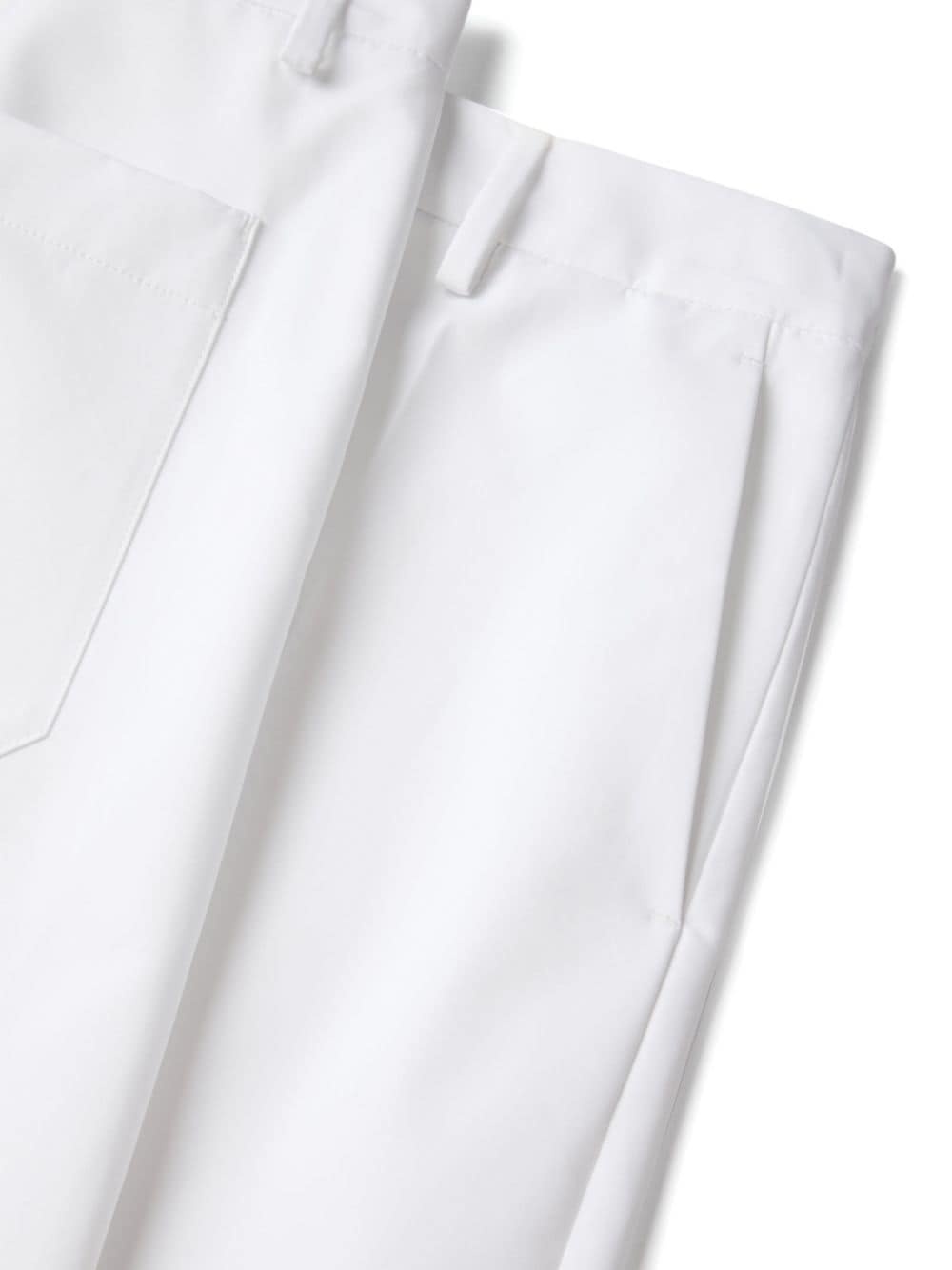 straight leg cotton shorts - 3