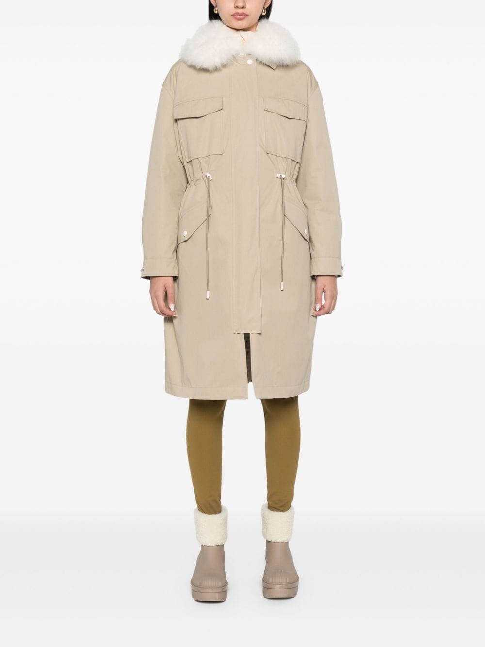 fur-detailed parka - 2