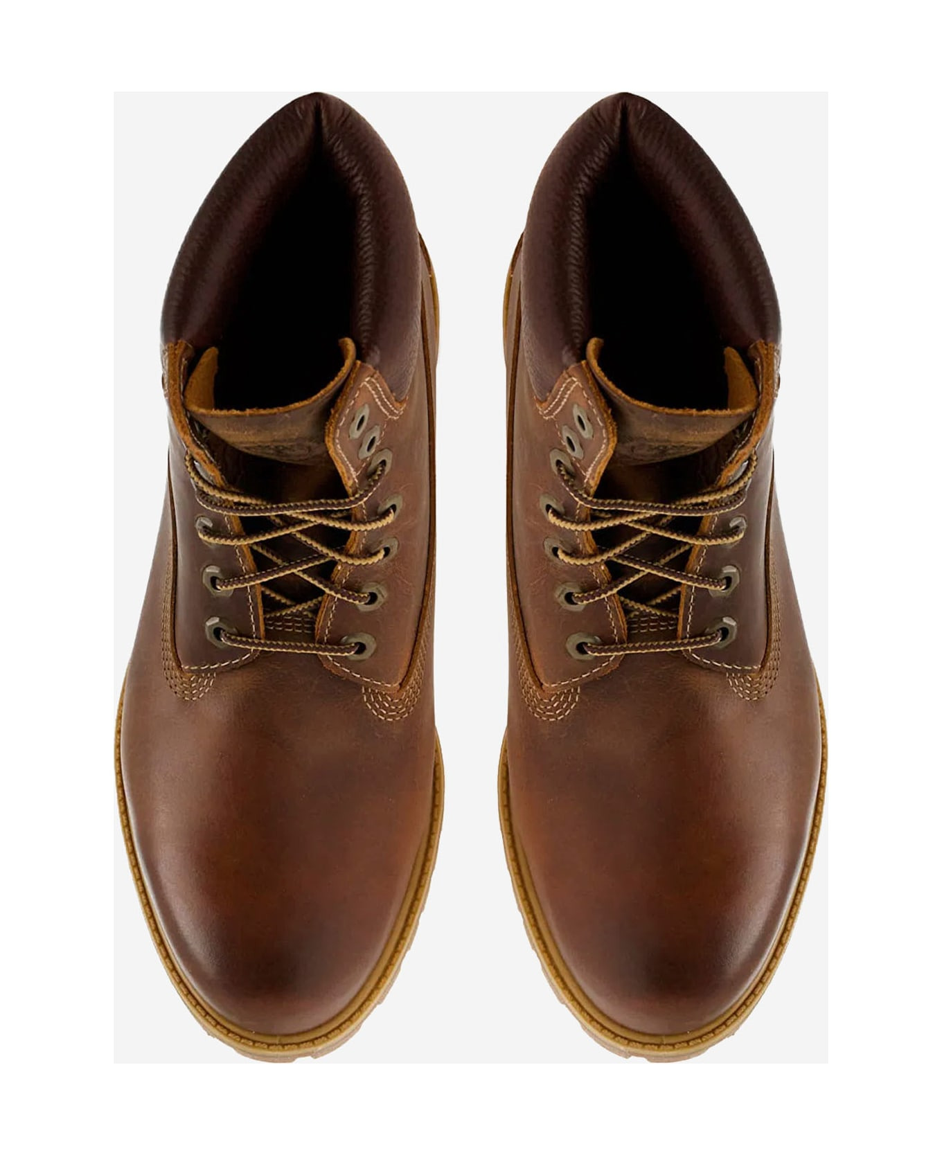 Premium 6-inch Leather Boots With Logo - 2