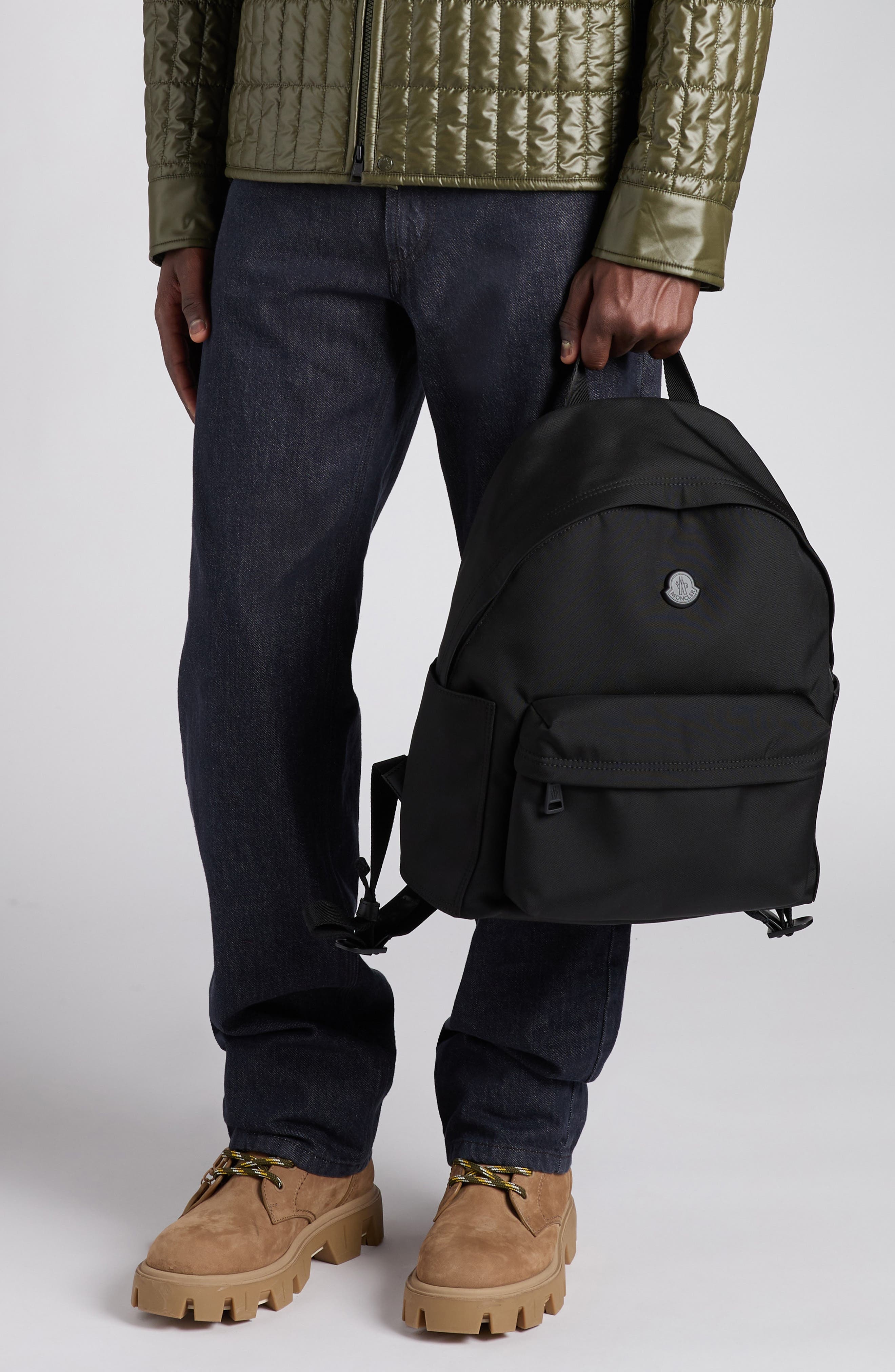 Moncler New Pierrick Canvas Backpack in Black at Nordstrom - 5