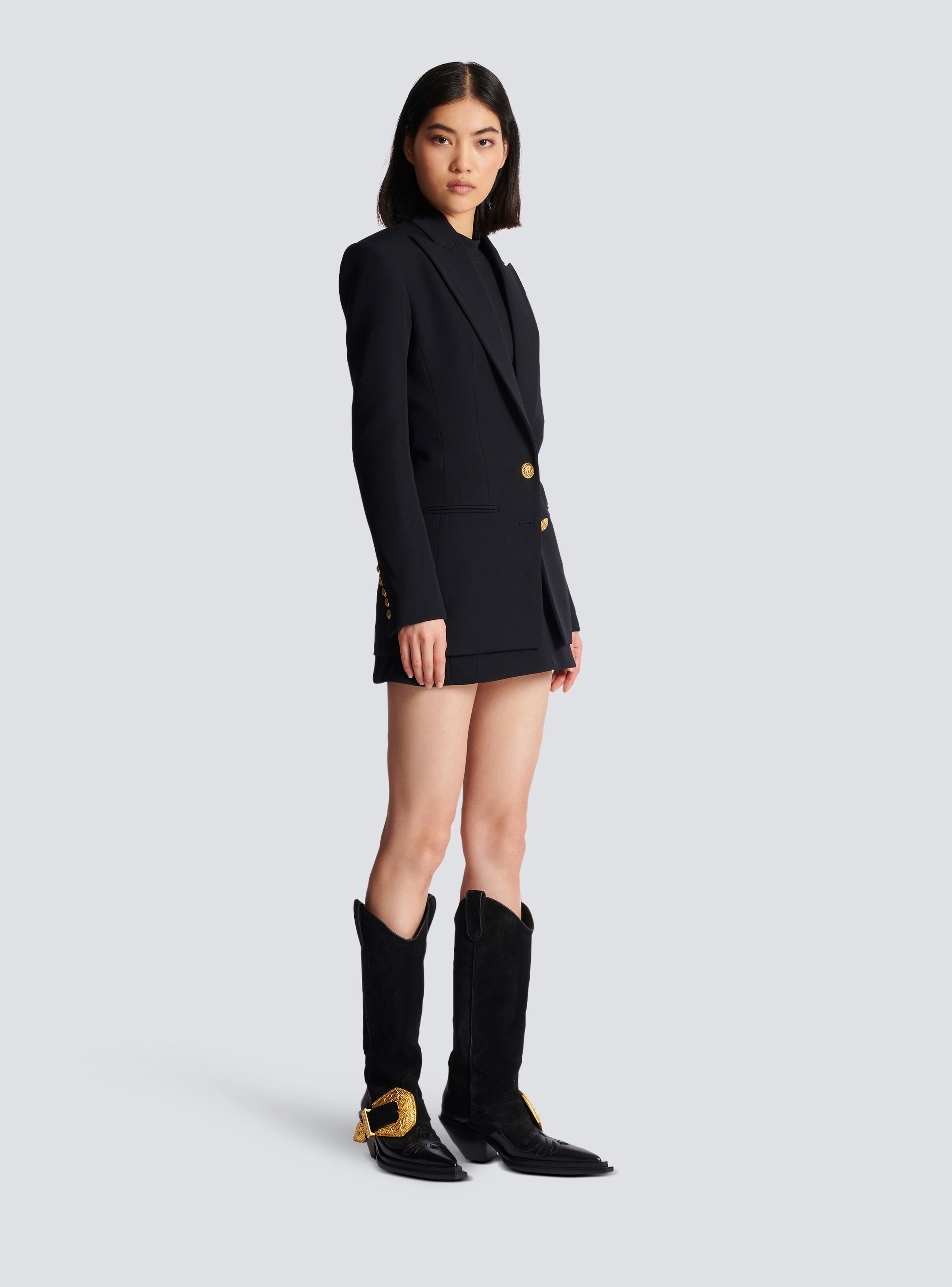 2-button cinched-waist jacket - 3