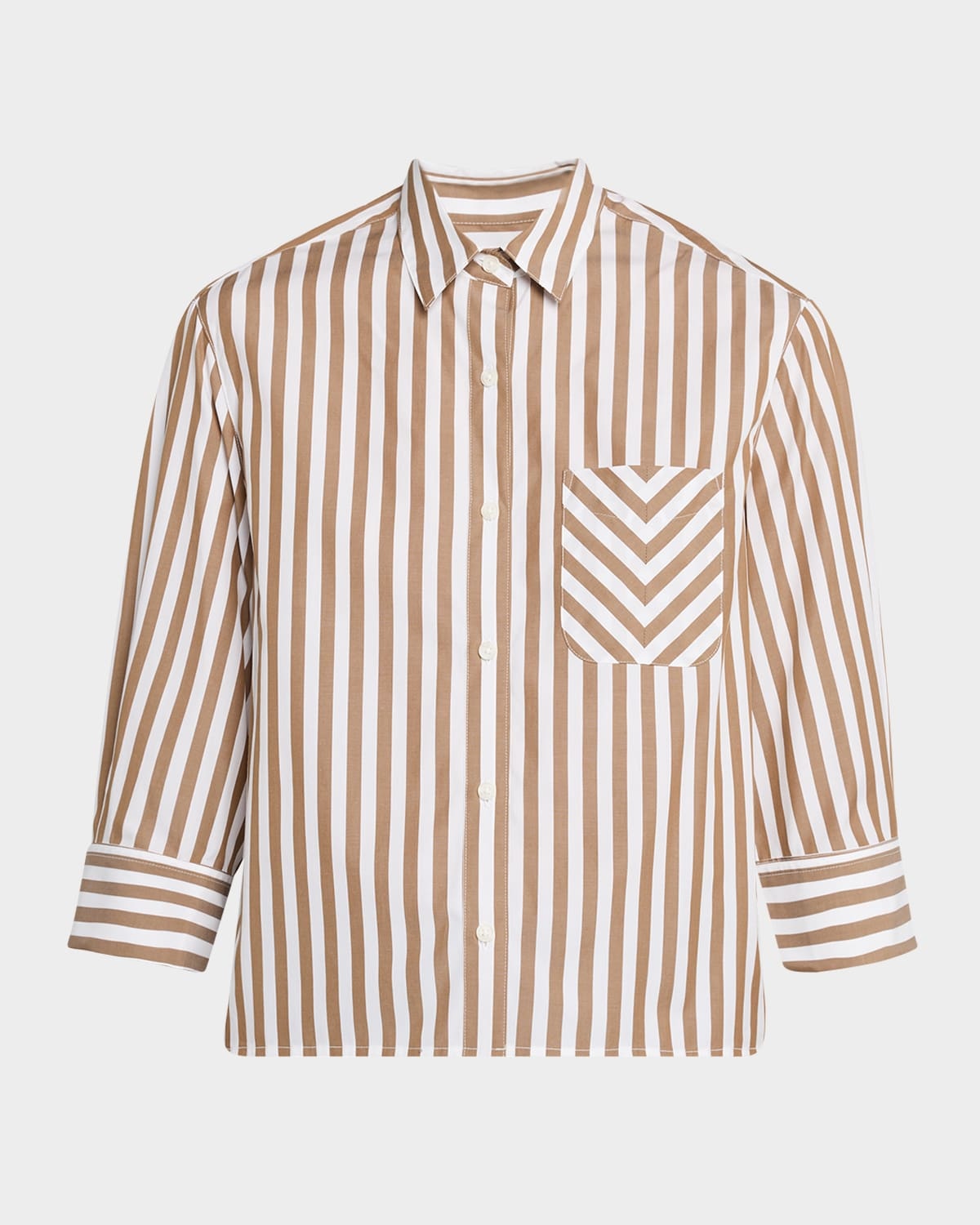 Lucia Stripe Poplin Shirt - 1