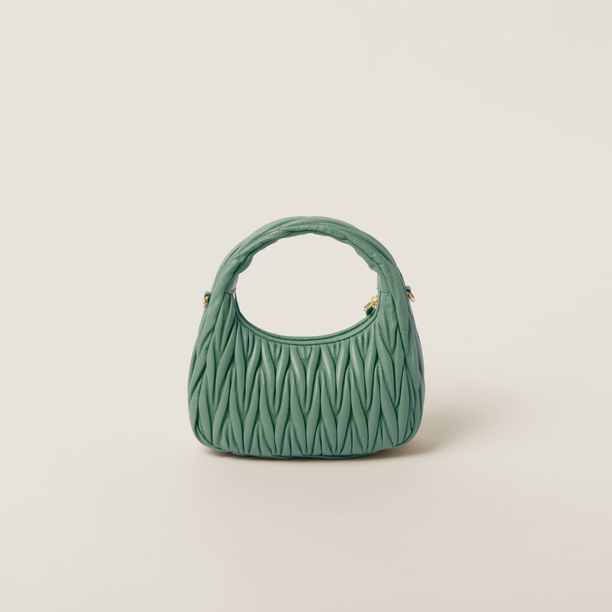Wander matelassé nappa leather mini hobo bag - 4