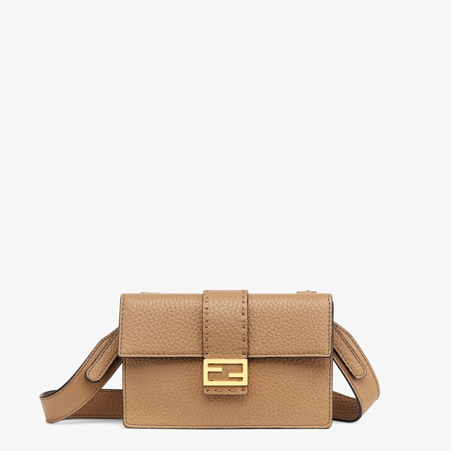 Beige leather bag - 1