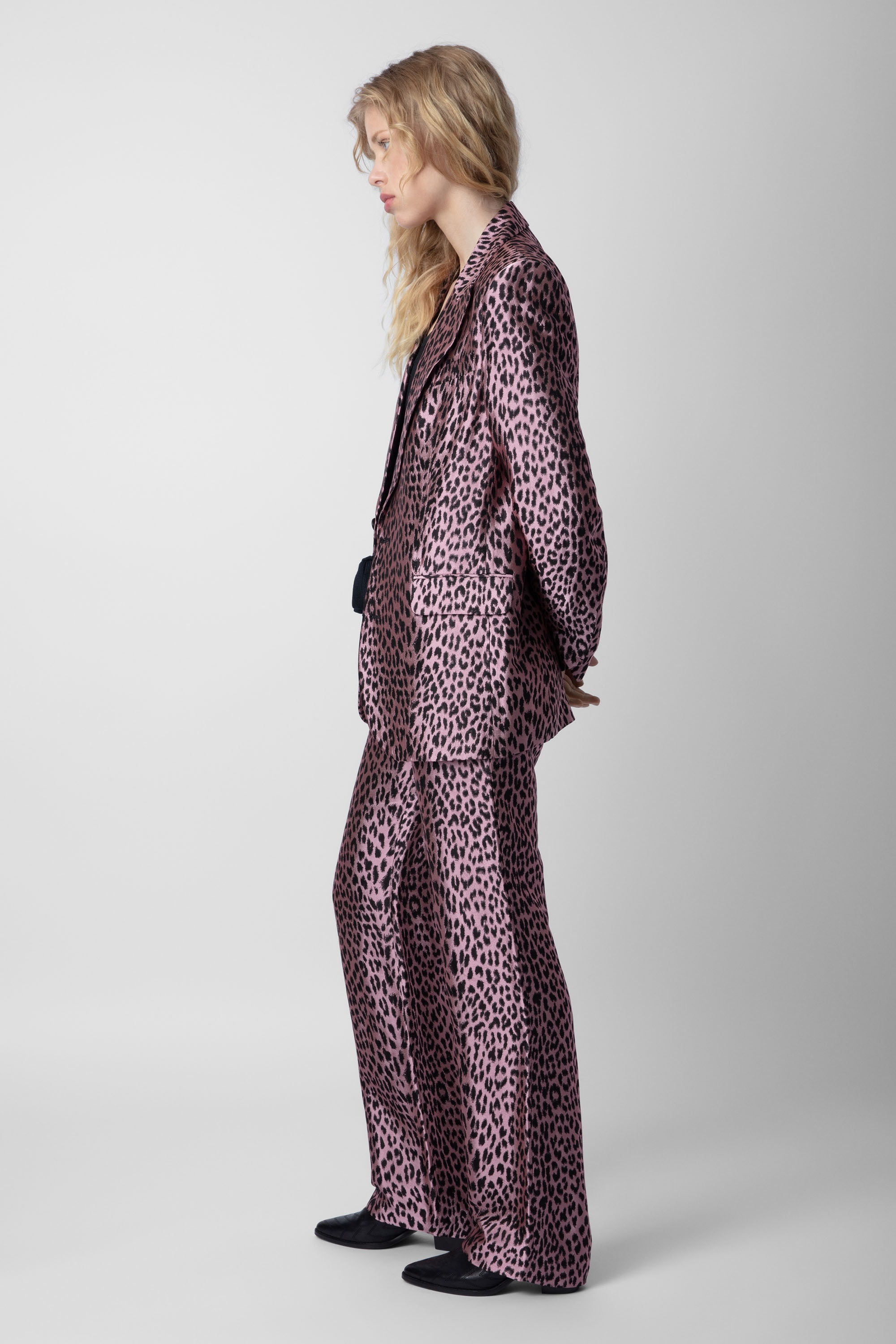 新品ZADIG＆VOLTAIREDELUXE定価54000レオパード　ジャケット Zadig & Voltaire Vegy Leopard Jacquard Blazer | REVERSIBLE