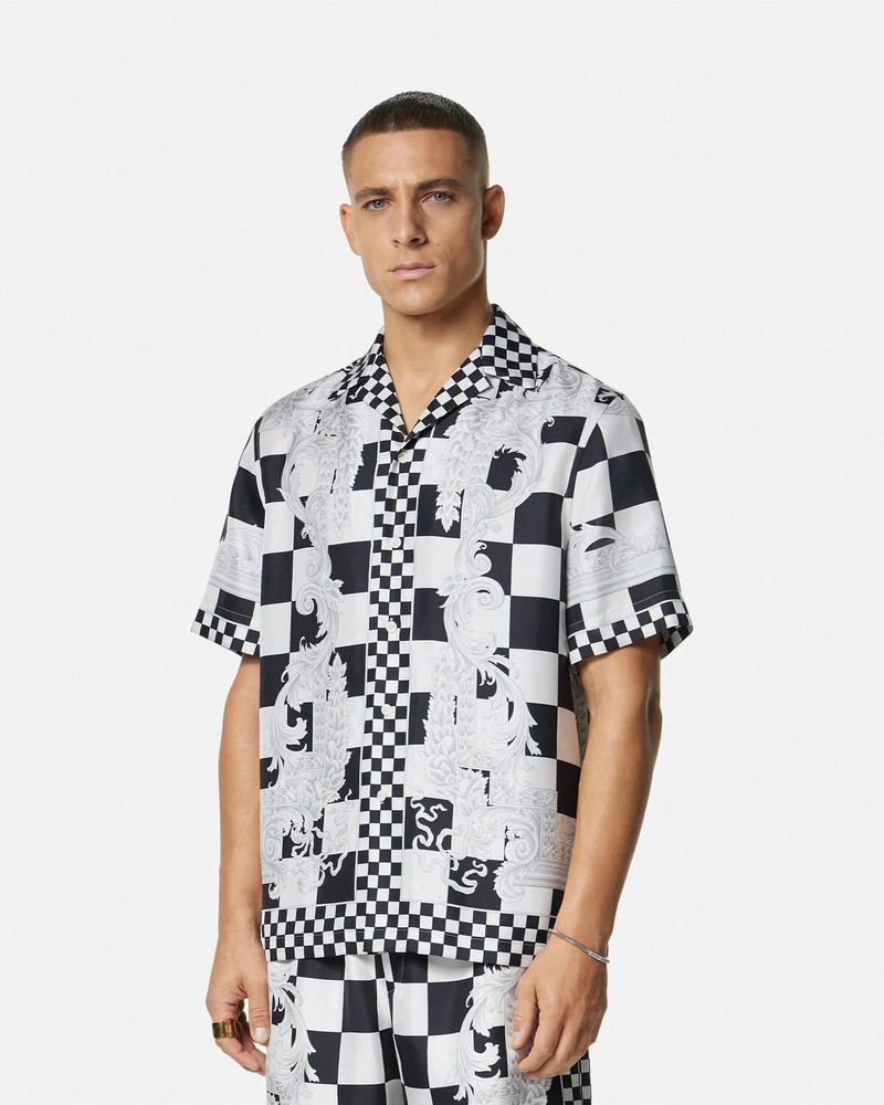 Medusa Contrasto Silk Shirt 4