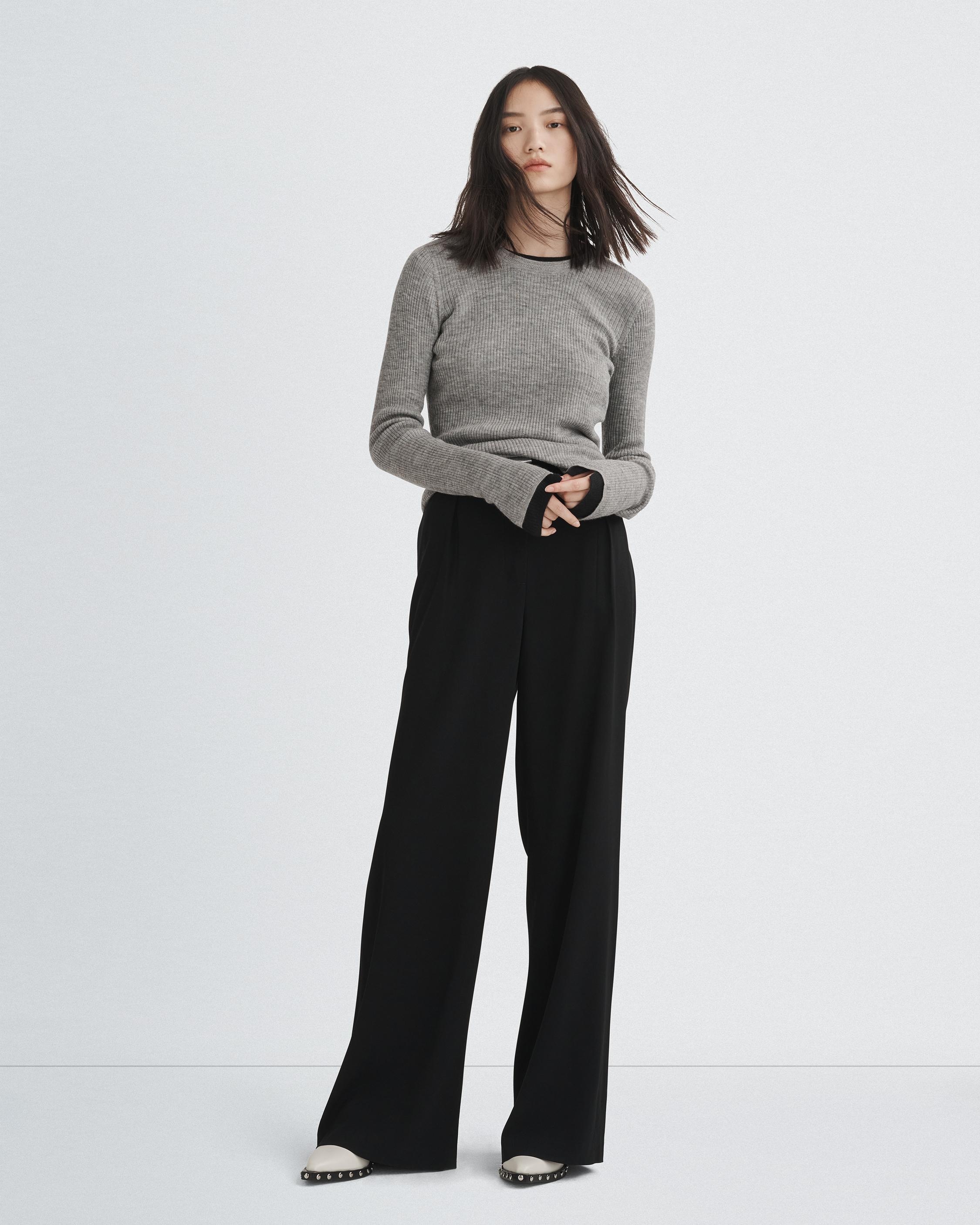 Mandee Ribbed Cashmere Crew
Slim Fit Sweater - 3
