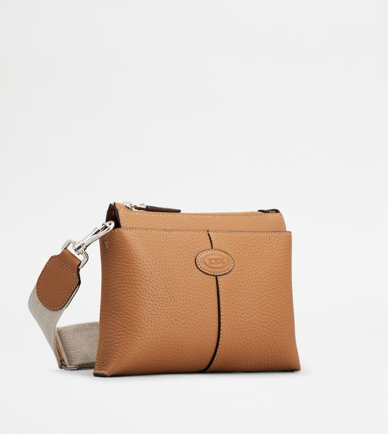 TOD'S DI BAG SHOULDER BAG IN LEATHER MINI - BROWN 3