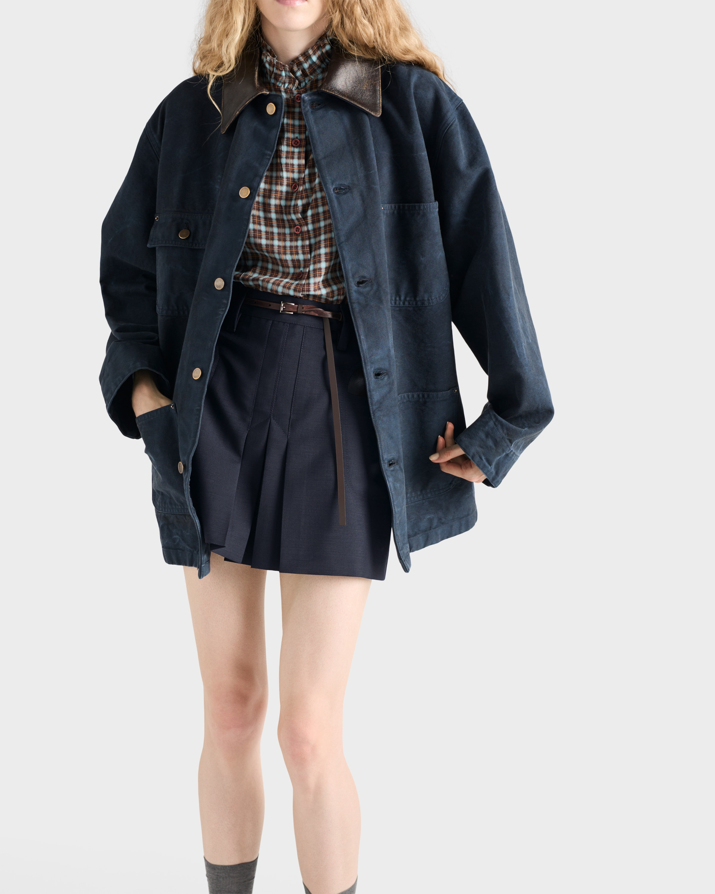 Kid mohair mini skirt - 4