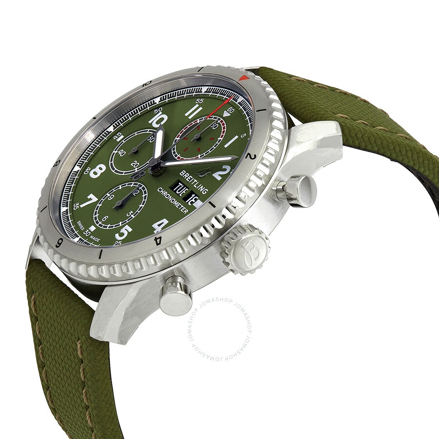 Breitling Aviator 8 Curtiss Warhawk Chronograph Automatic Green Dial Men's Watch A133161A1L1X2 - 2