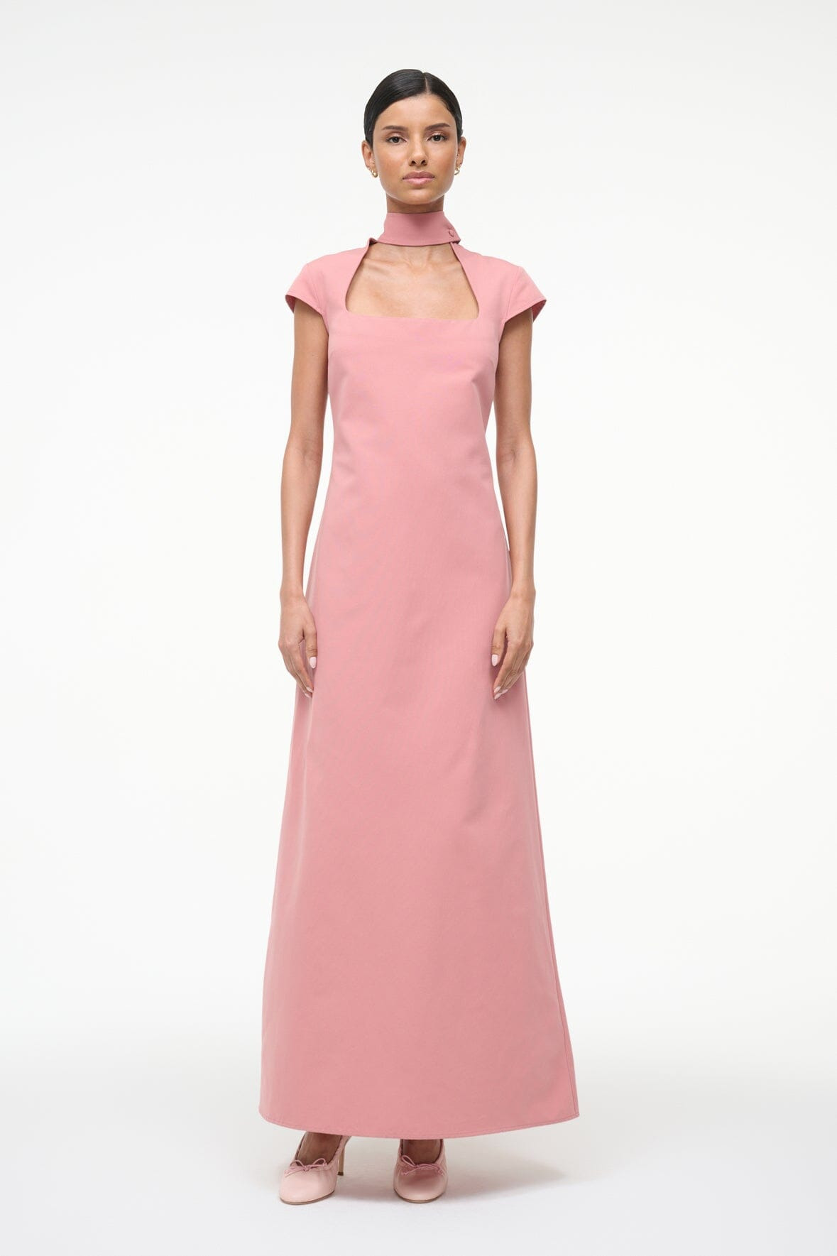 STAUD INGRID DRESS ROSEWATER - 2
