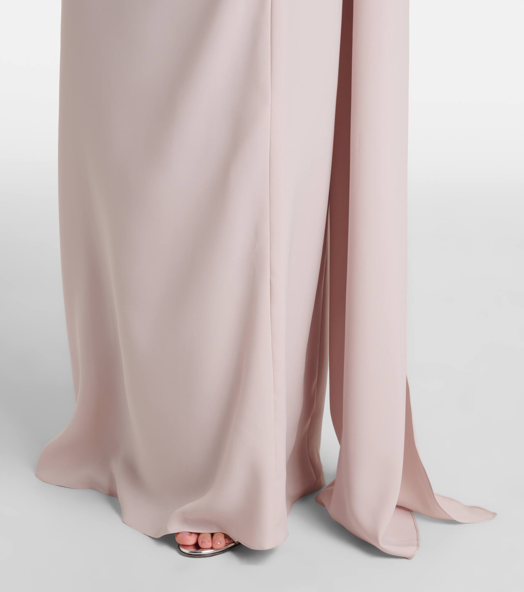Draped silk gown - 5