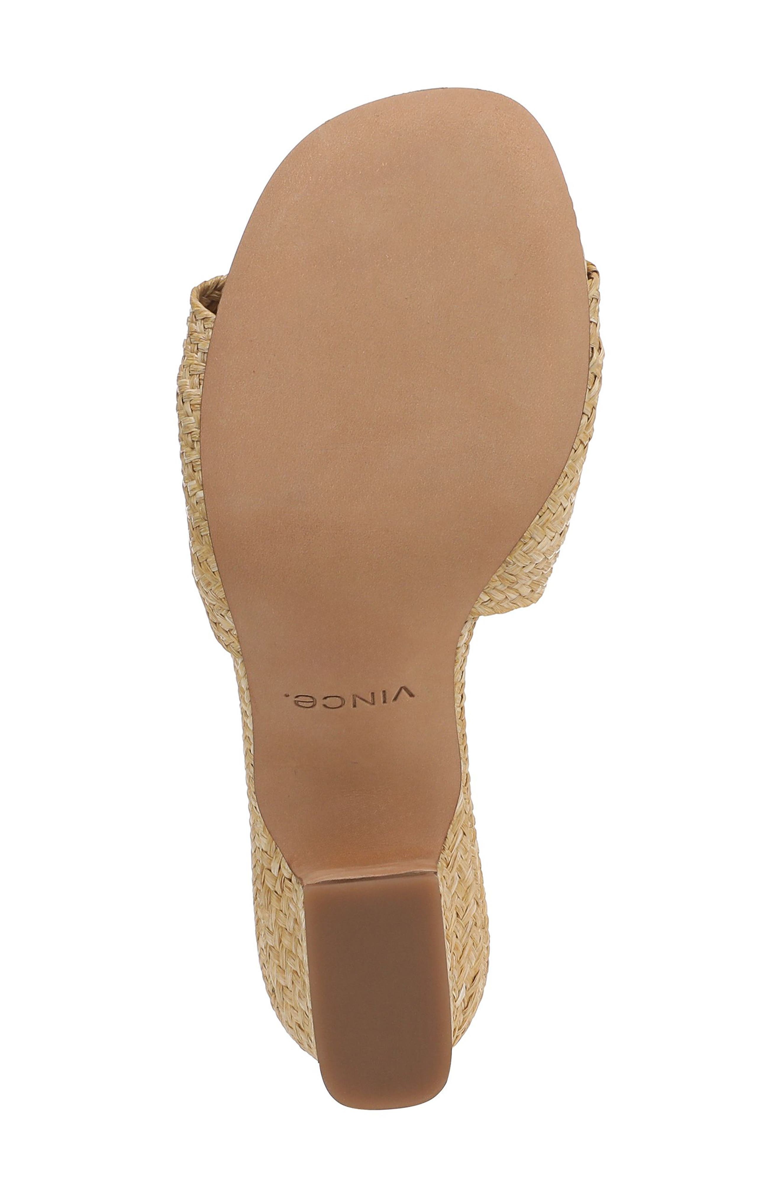 Vince Ariana Raffia Slide Sandal in Toasted Wheat at Nordstrom - 6