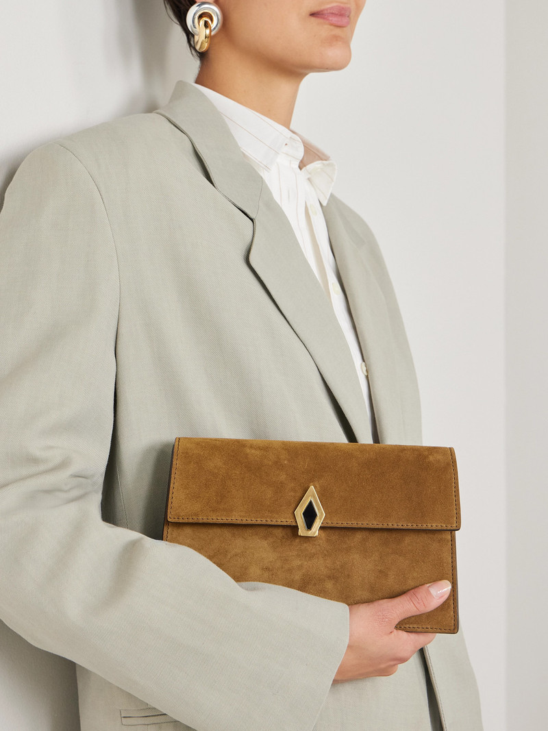 MÉTIER Parallel 22 Small Suede Shoulder Bag outlook