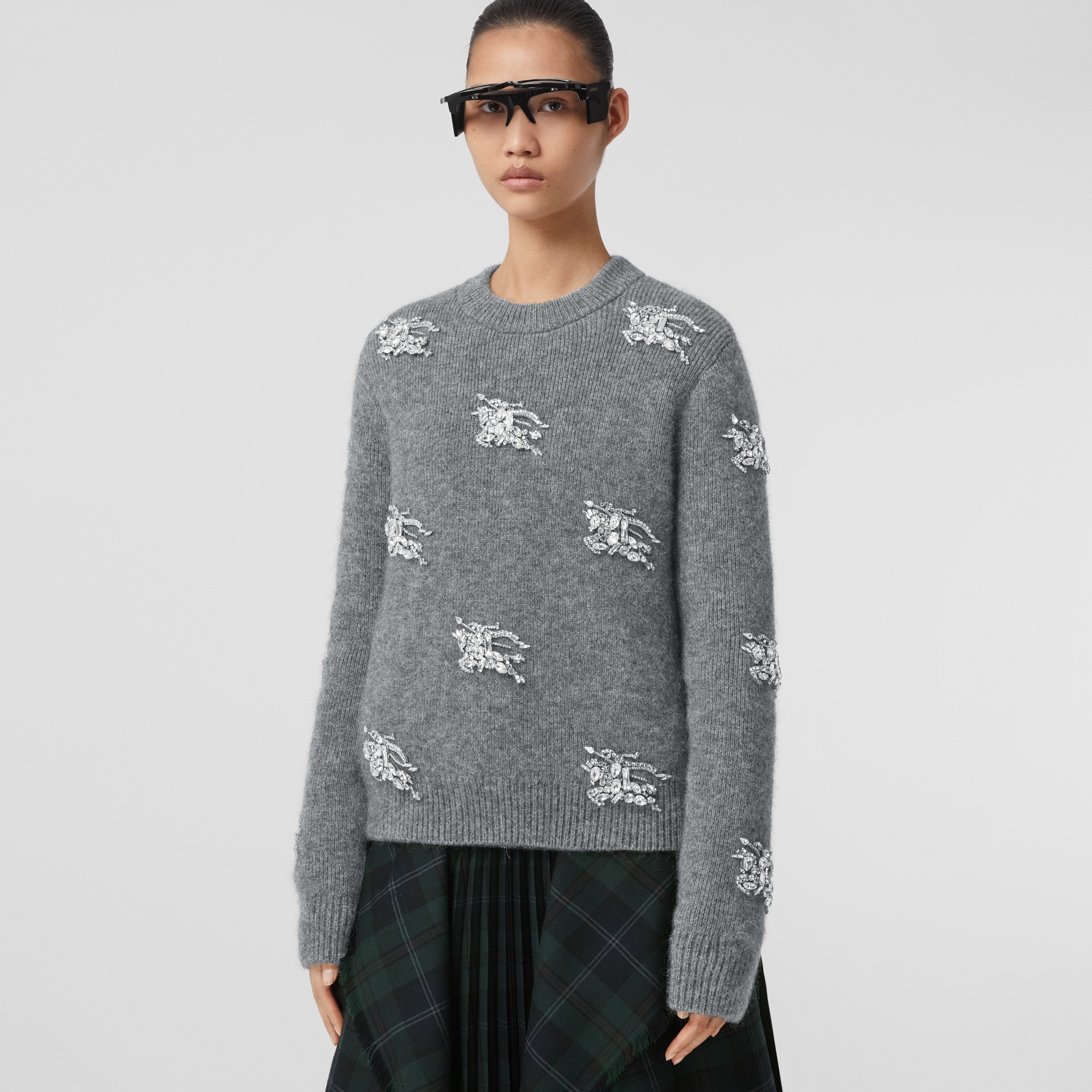 Crystal EKD Wool Mohair Blend Sweater - 2