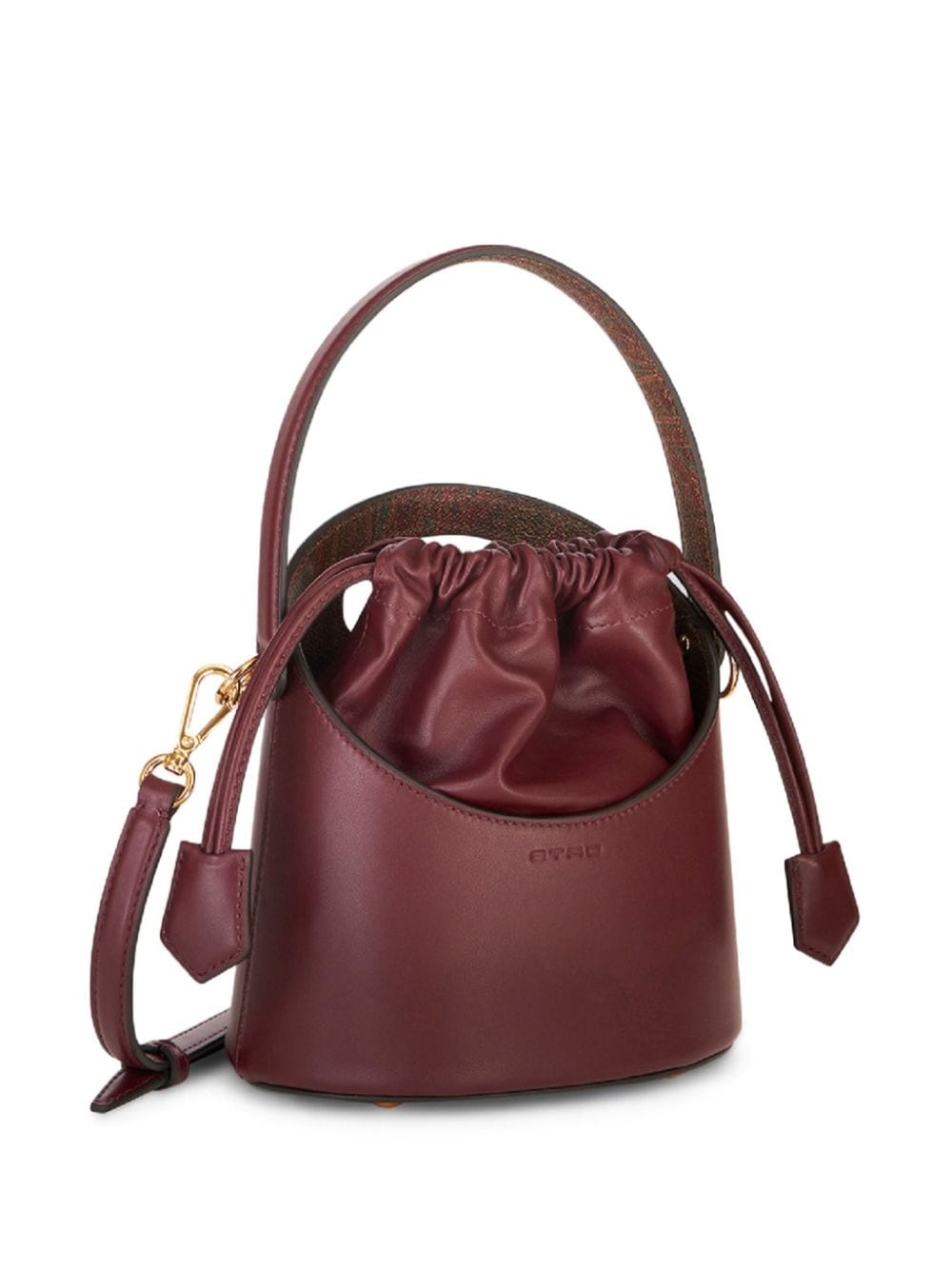 Saturno leather bucket bag - 4