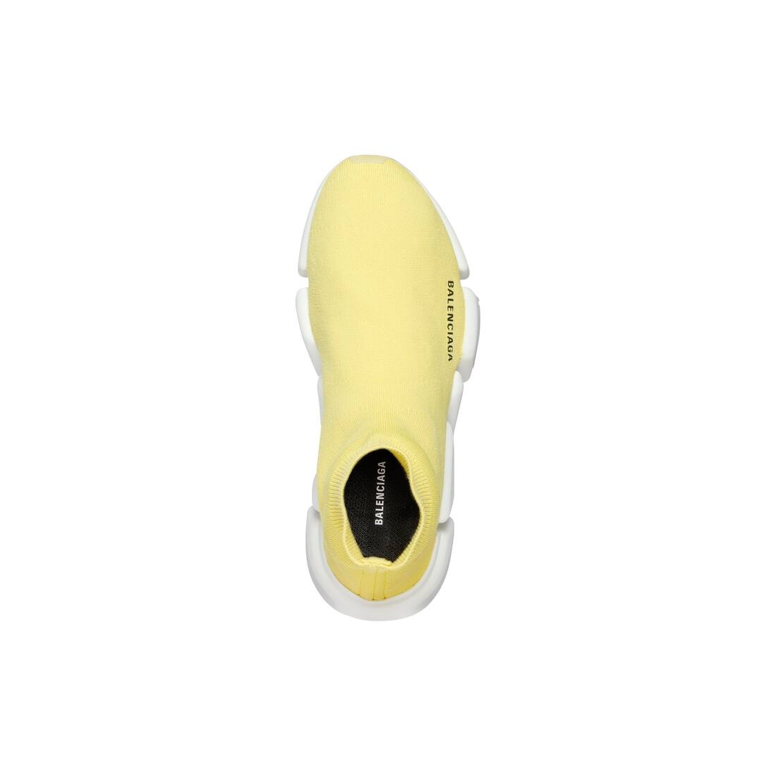 Women's Speed 2.0 Recycled Knit Sneaker With Transparent Sole in Yellow - 6