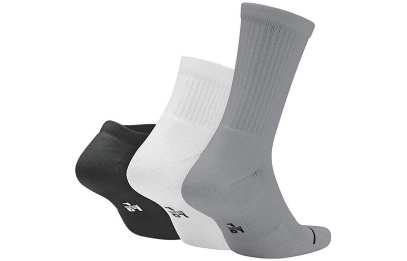 Jordan Air Jordan Waterfall Socks 3Pack 'Black White Grey' SX6274-011 outlook