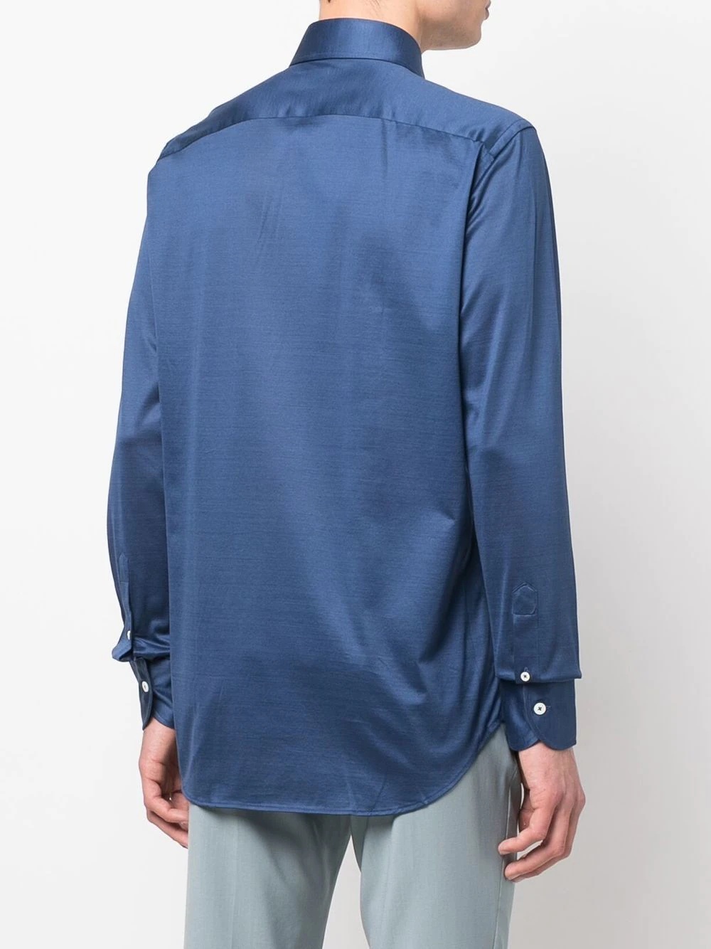 long-sleeve spread-collar shirt - 4