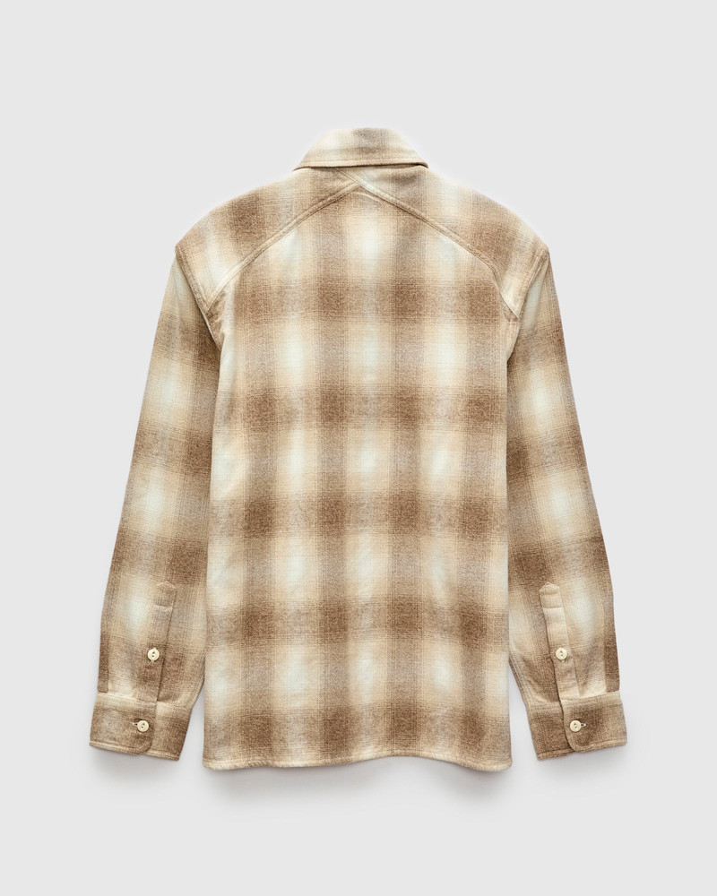 3sixteen Crosscut Flannel in Sand Ombre outlook