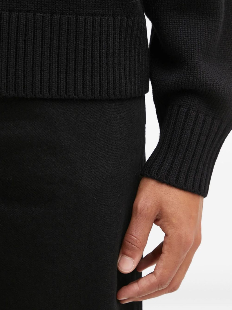 embroidered crew-neck sweater 5