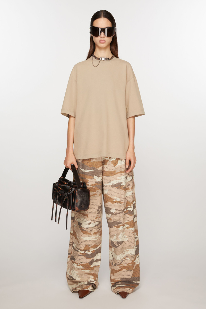Acne Studios Print sweatpants - Cacao brown outlook