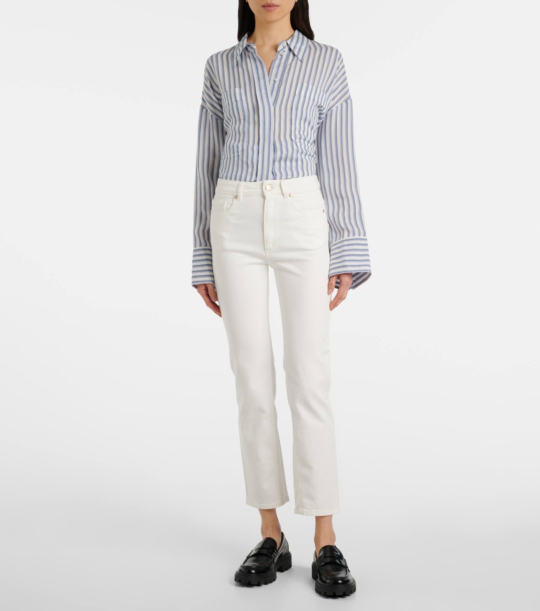 High-rise straight jeans - 7