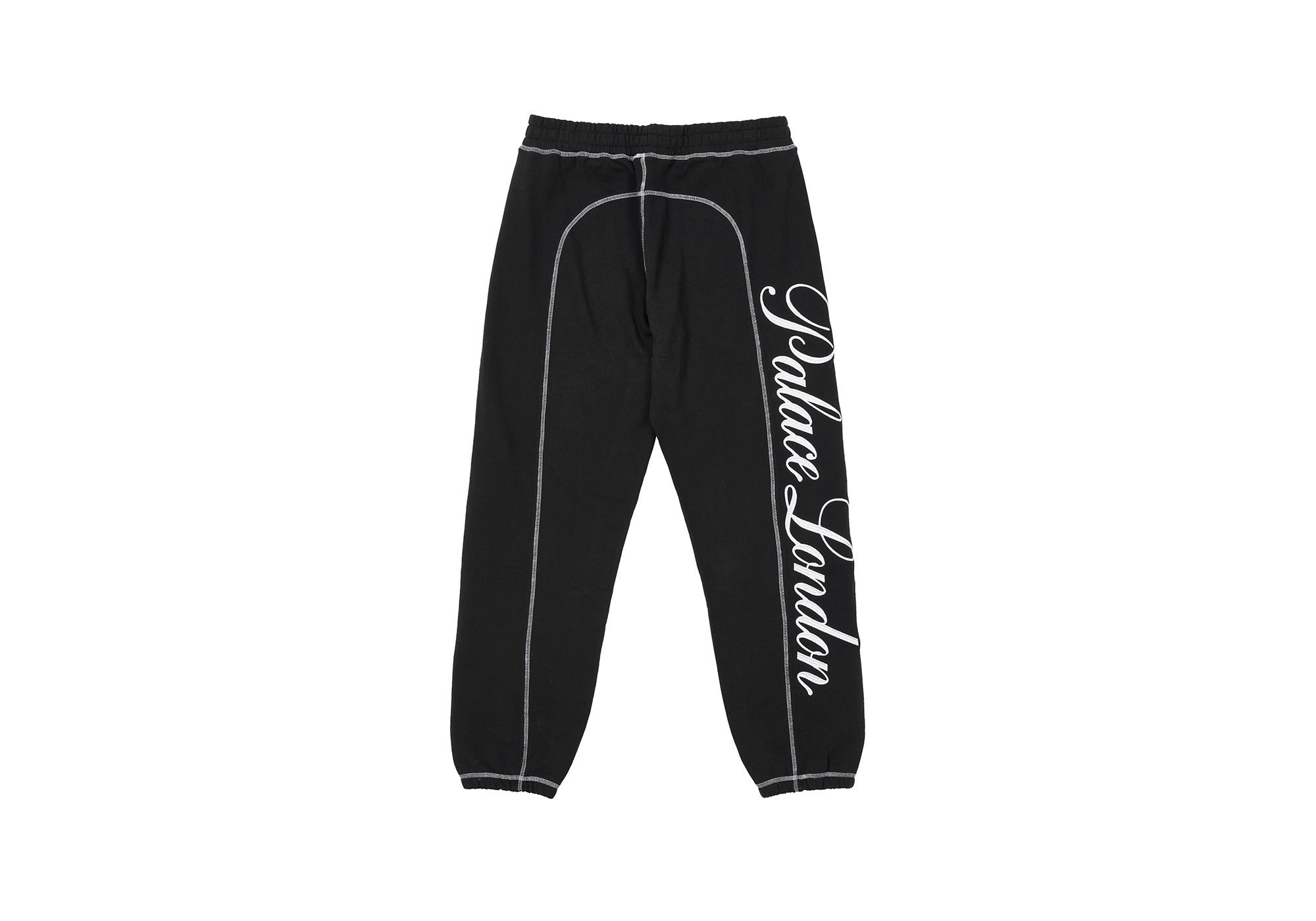 CHAIN STITCH JOGGERS BLACK - 2