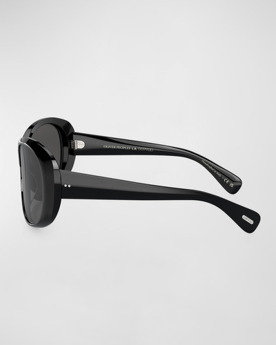 Oliver Peoples Maridan Acetate & Plastic Round Sunglasses outlook