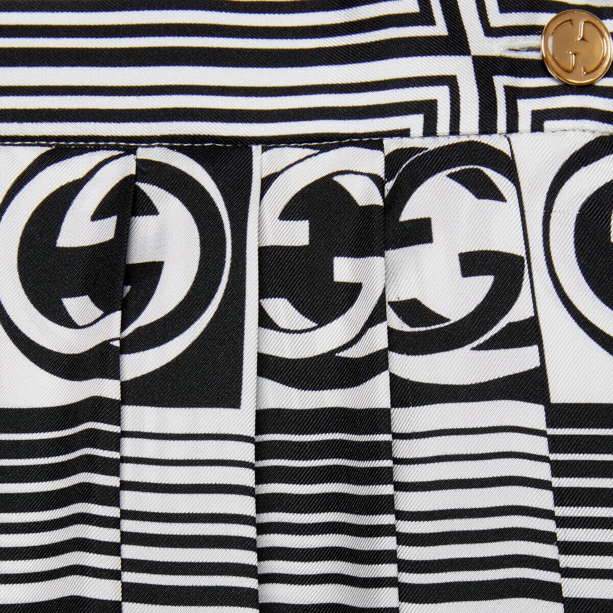 Interlocking G silk skirt - 5