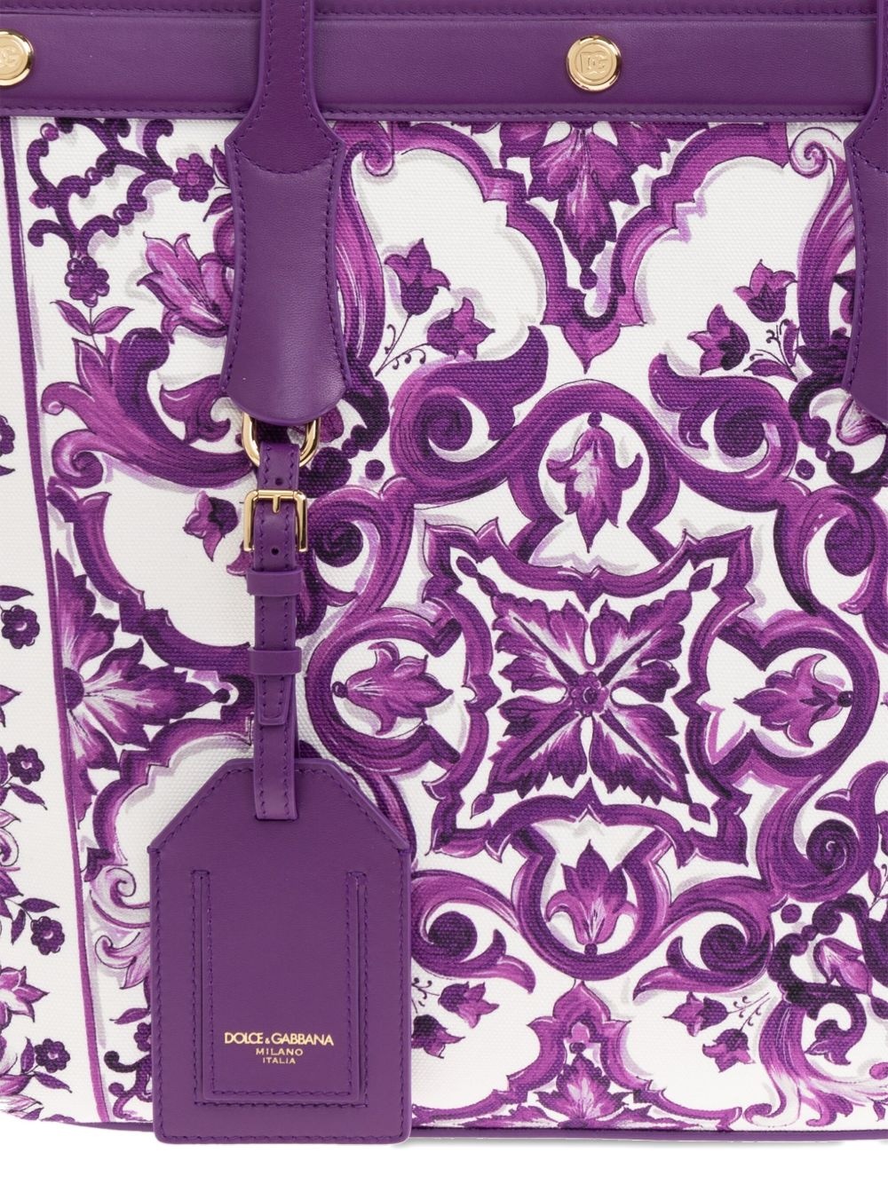 Majolica-print tote bag - 6
