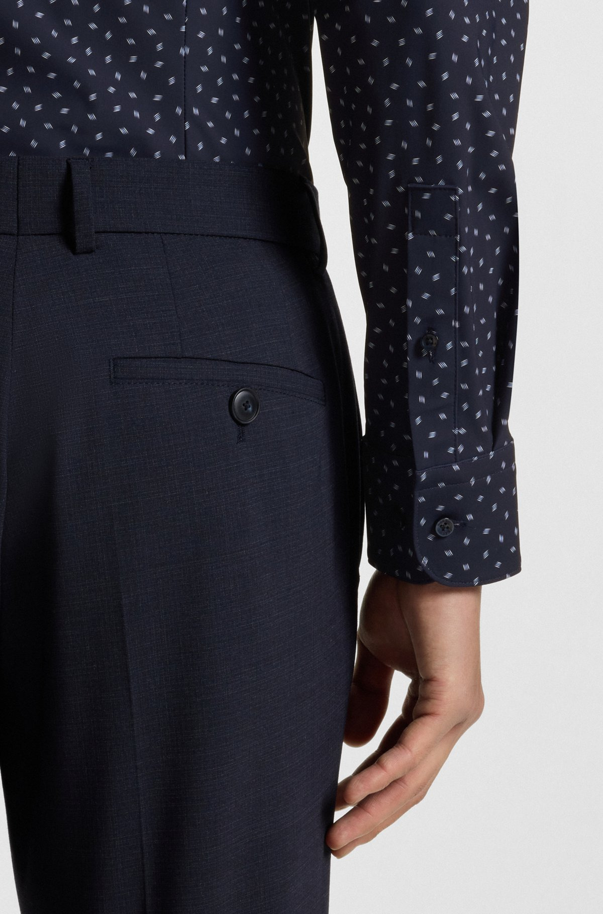 SLIM-FIT SHIRT IN PRINTED PERFORMANCE-STRETCH JERSEY - 6