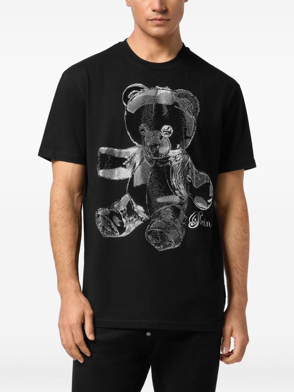 teddy bear-motif T-shirt - 2