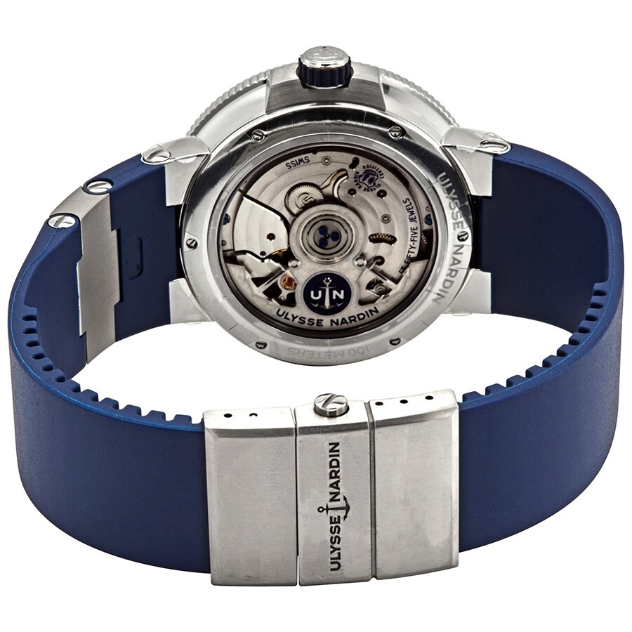 Ulysse Nardin Marine Chronometer Annual Calander Automatic Blue Dial Men's Watch 1133-210-3/E3 - 3