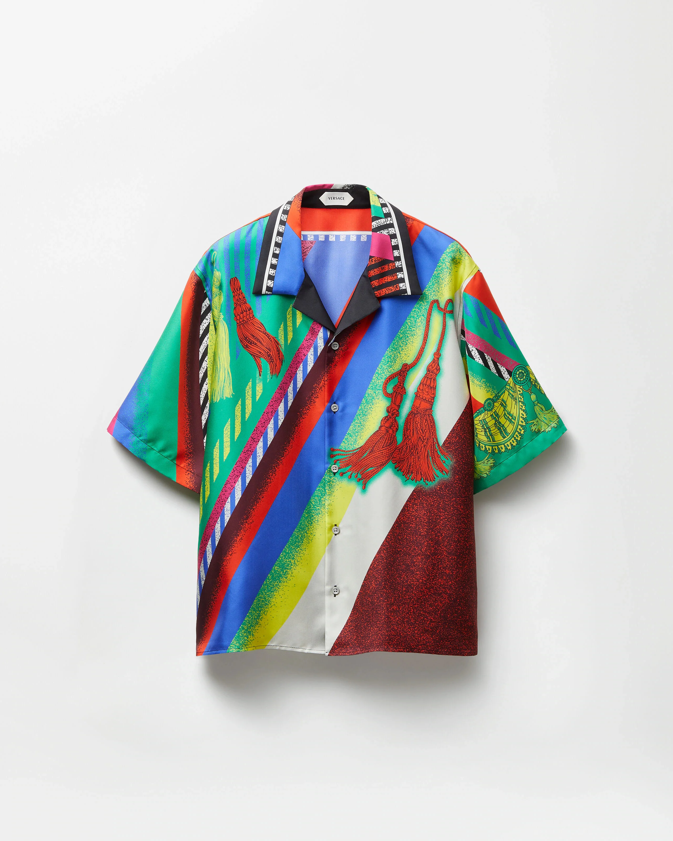Printed Silk Twill Shirt - 1