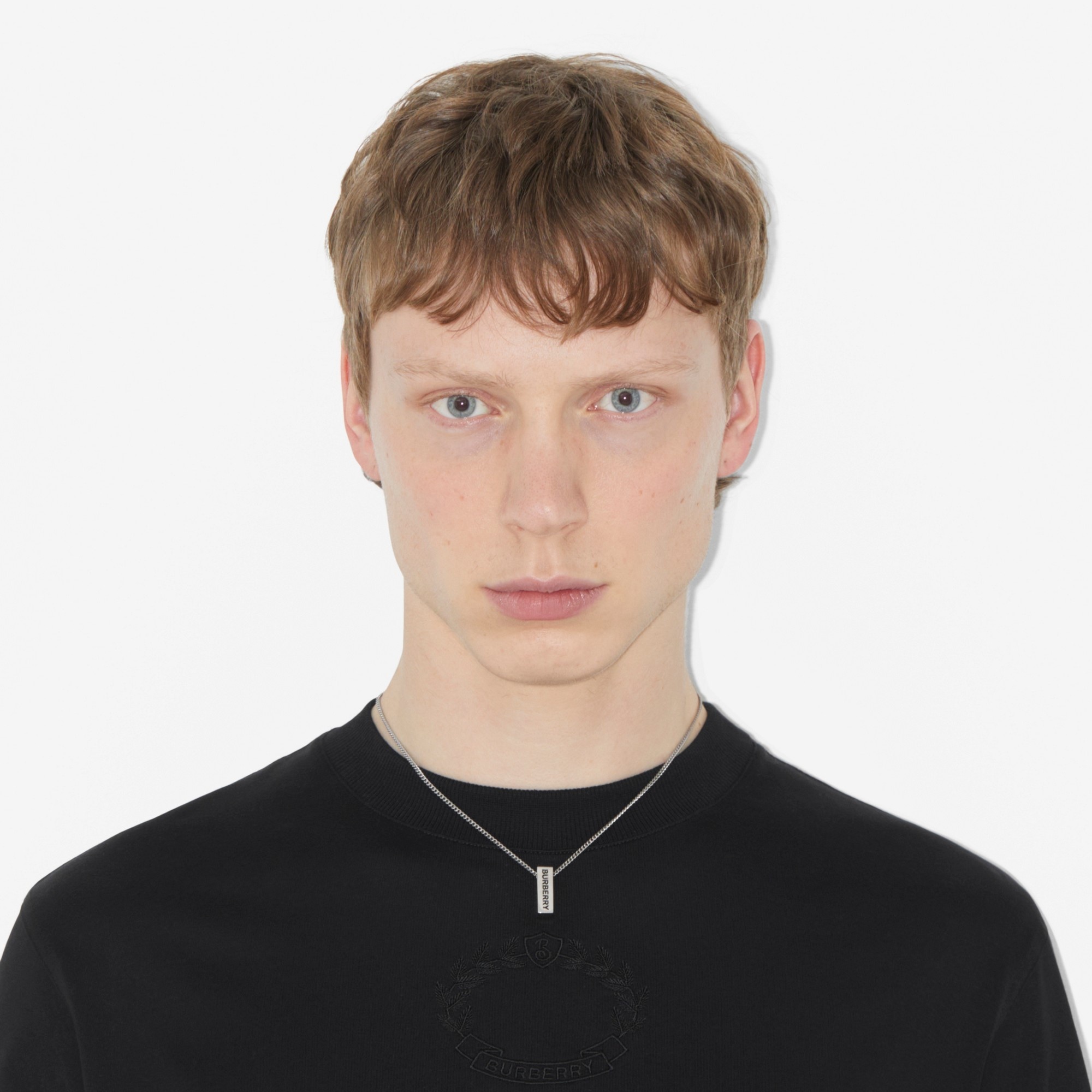 Logo Engraved Palladium-plated Necklace - 2