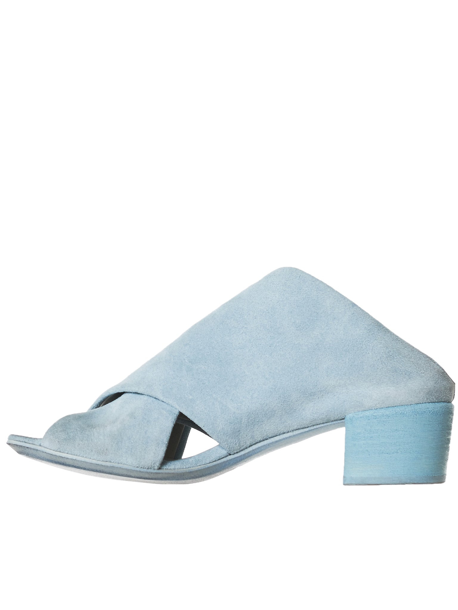 Suede Slip-On Heels - 2