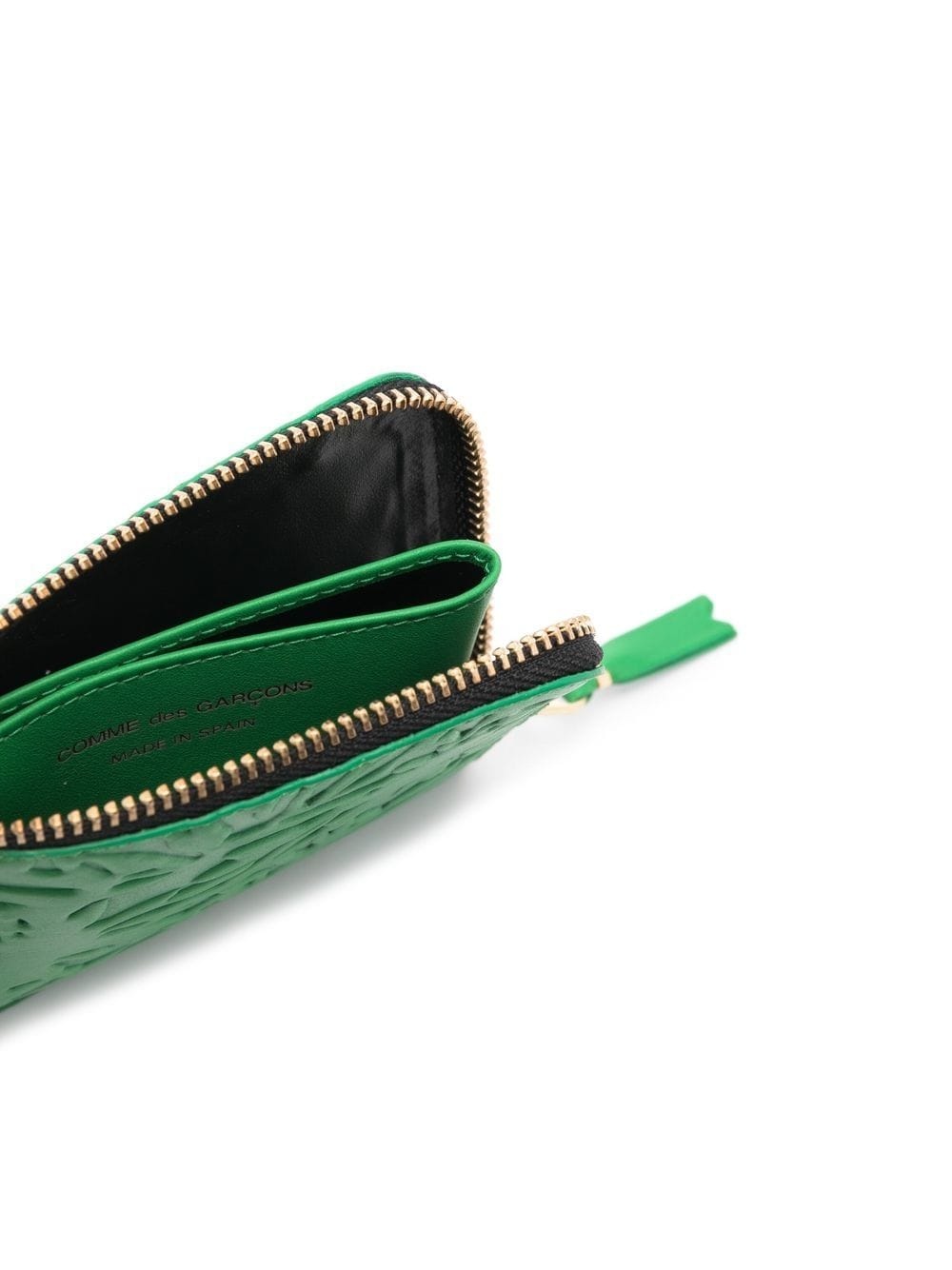 embossed zip-up wallet - 3