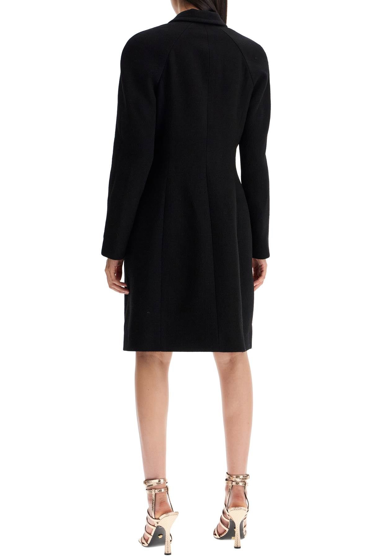 Versace Raglan Crepe Coat Women - 3