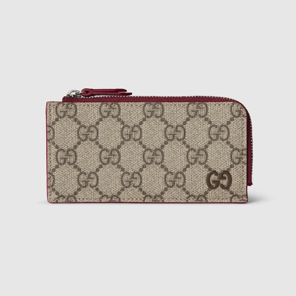 GG zip card case with GG detail - 1