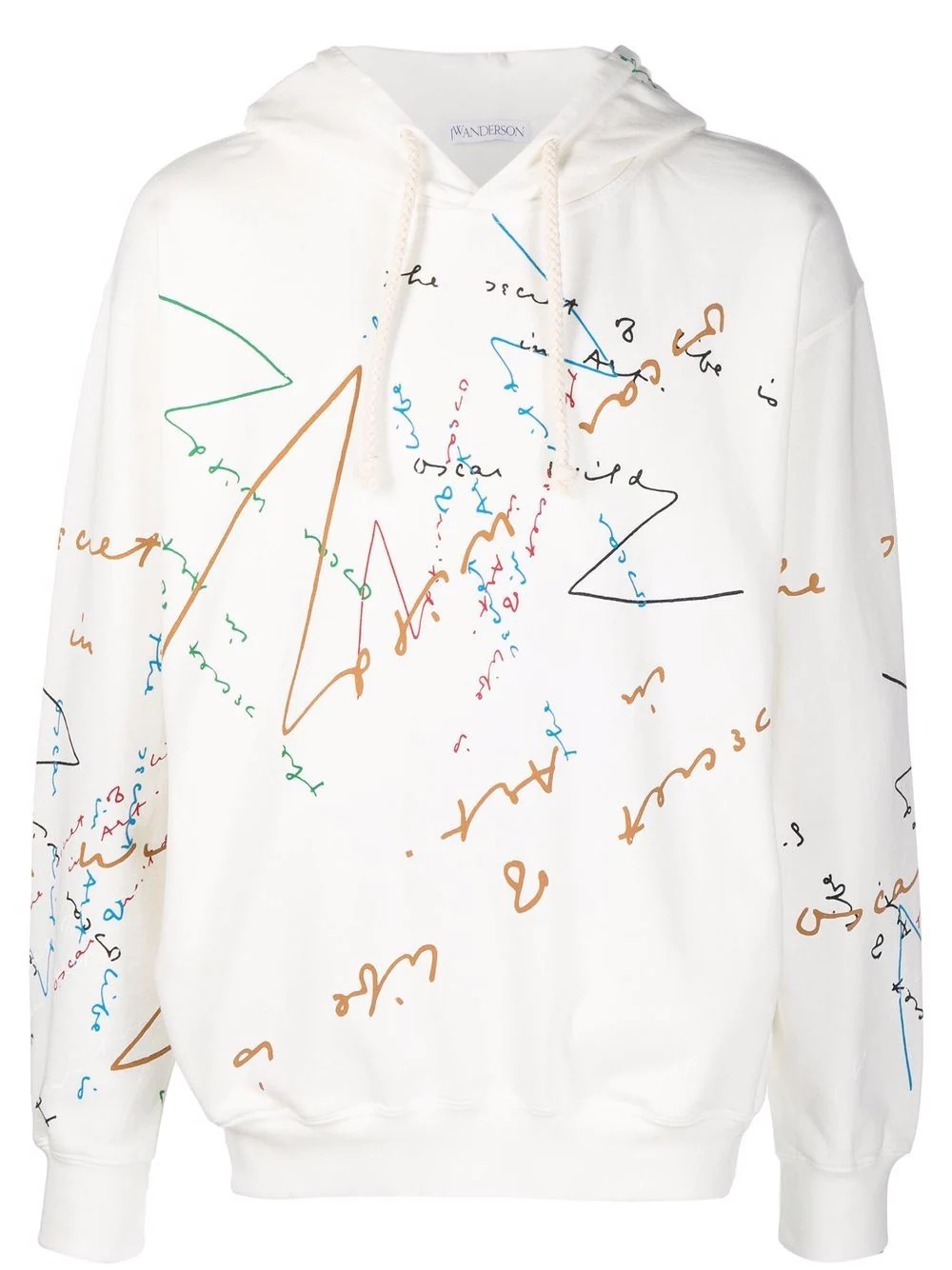 Oscar Wilde quote-print relaxed hoodie - 1