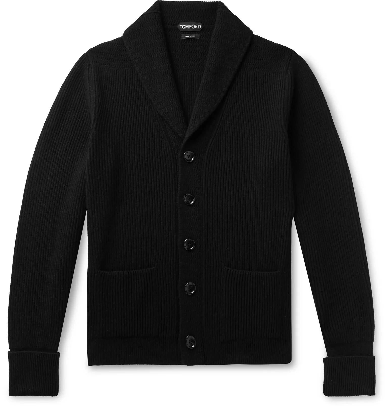 Slim-Fit Shawl-Collar Cashmere Cardigan - 7