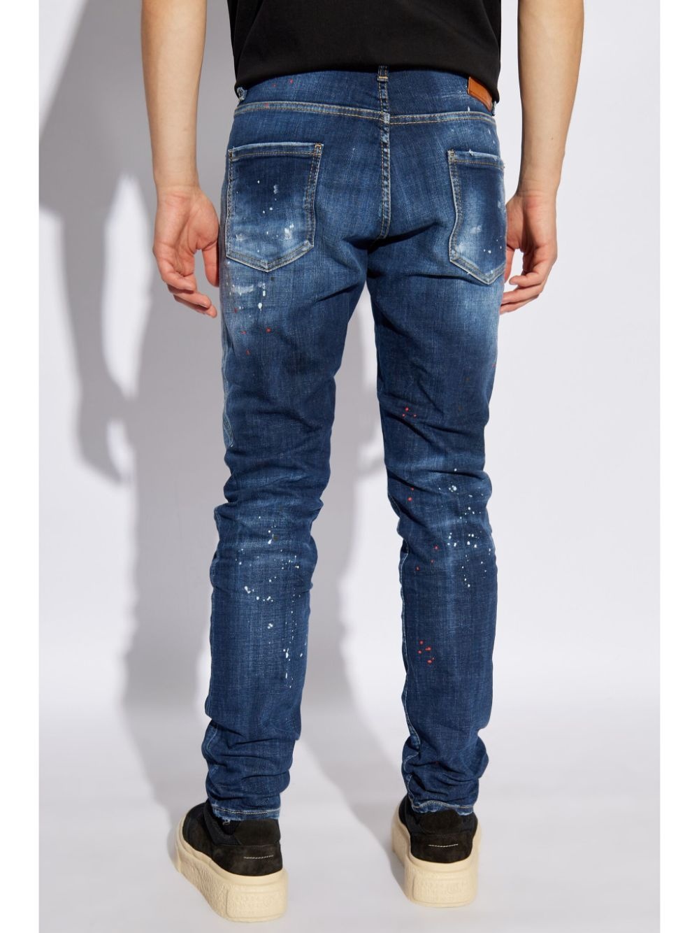 paint-splatter jeans - 4
